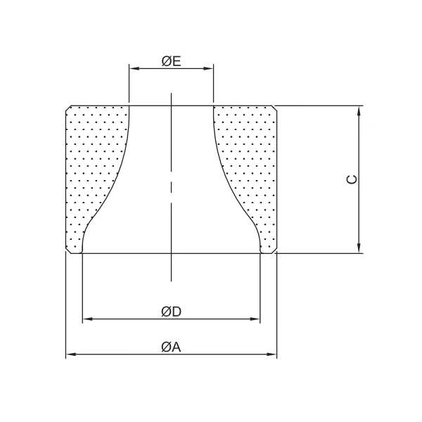 Non-shrouded Nozzle